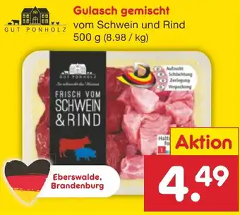 Netto Marken-Discount GUT PONHOLZ Gulasch gemischt 500 g Angebot