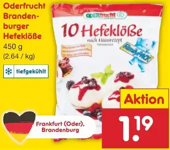 Netto Marken-Discount Oderfrucht Brandenburger Hefeklöße 450 g Angebot
