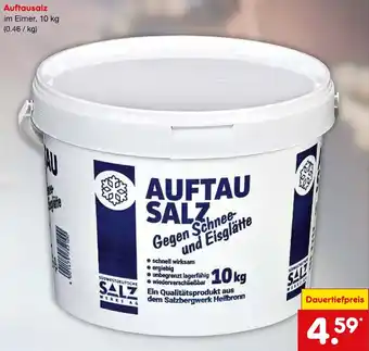 Netto Marken-Discount Auftausalz im Eimer, 10 kg Angebot