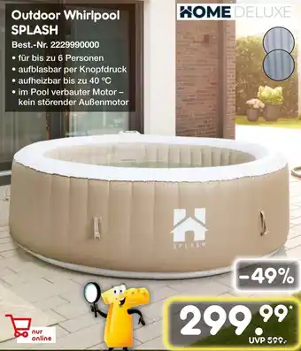 Netto Marken-Discount HOME DELUXE Outdoor Whirlpool SPLASH Angebot