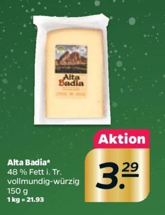 NETTO Alta Badia 48 % Fett i. Tr. vollmundig-würzig 150 g Angebot