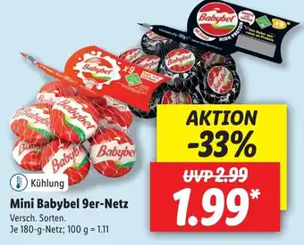 Lidl Mini Babybel 9er Netz 180g Angebot