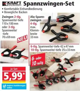 Norma KRAFT WERKZEUGE Spannzwingen-Set Angebot