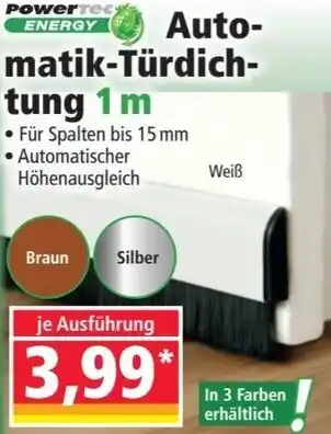 Norma Powertec Energy Automatik-Türdichtung 1 m Angebot