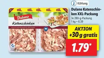 Lidl Dulano Katenschinken XXL Packung 280g Angebot