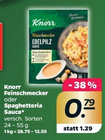 NETTO Knorr Feinschmecker oder Spaghetteria Sauce versch. Sorten 24-55 g Angebot