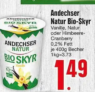 Edeka Andechser Natur Bio Skyr Angebot