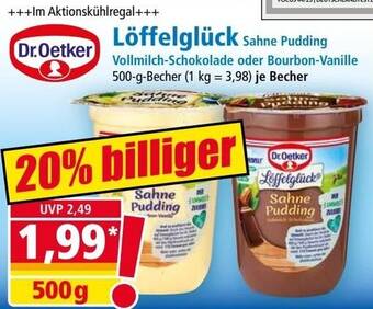 Norma Dr. Oetker Löffelglück 500 g Becher Angebot