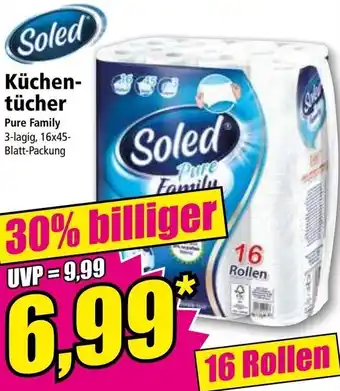 Norma Soled Küchentücher 16x45 Blatt Packung Angebot