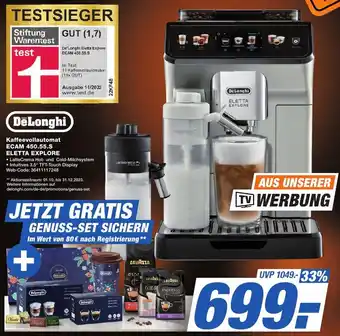 K+B Expert DeLonghi Kaffeevollautomat ECAM 450.55.S ELETTA EXPLORE Angebot