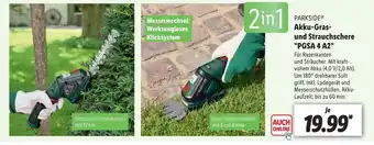 Lidl Parkside Akku Gras und Strauchschere "PGSA 4 A2" Angebot