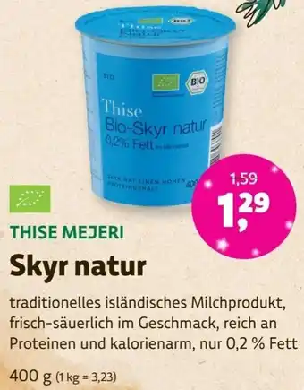 Denns BioMarkt THISE MEJERI Skyr natur 400 g Angebot