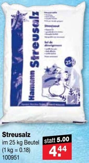 RL-Fundgrube Streusalz im 25 kg Beutel Angebot