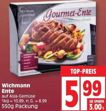 Edeka Wichmann Ente 550g Packung Angebot