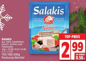 Edeka Salakis 150/180/200 g Packung/Becher Angebot