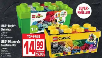 Edeka LEGO Duplo Steinebox oder LEGO Mittelgroße Bausteine-Box Angebot