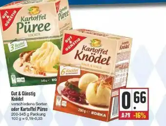 Edeka Gut & Günstig Knödel Oder Kartoffel Püree Angebot