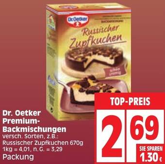 Edeka Dr. Oetker Premium-Backmischungen Angebot
