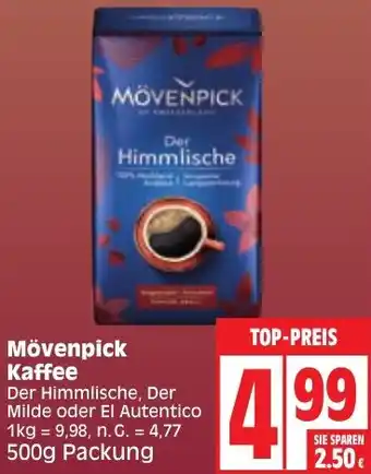 Edeka Mövenpick Kaffee 500 g Packung Angebot