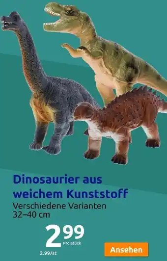Action Dinosaurier aus weichem Kunststoff Angebot