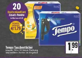 Edeka Tempo Taschentücher Angebot