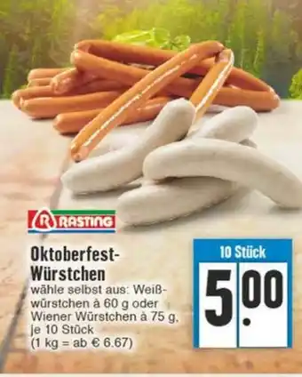 Edeka Rasting Oktoberfest Würstchen Angebot