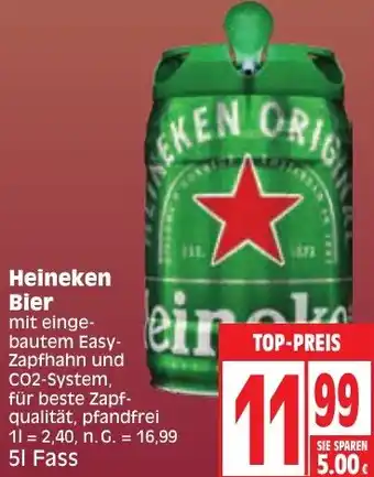 Edeka Heineken Bier 5 L Fass Angebot