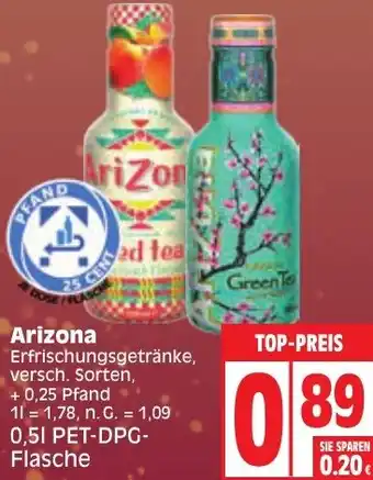 Edeka Arizona Erfrischungsgetränke 0,5 L Angebot