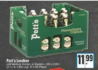 Edeka Pott's Landbier Angebot