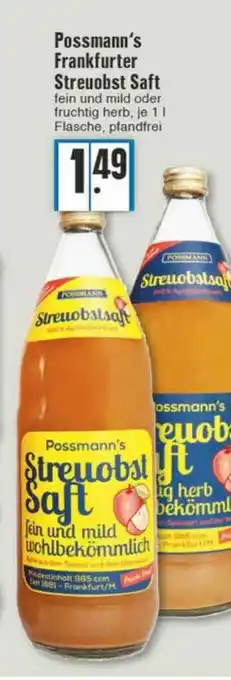 Edeka Possmann's Frankfurter Streuobst Saft Angebot