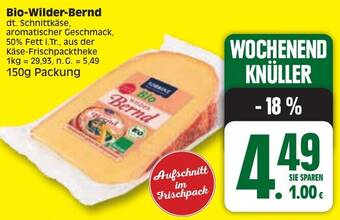 Edeka Bio-Wilder-Bernd 150 g Packung Angebot