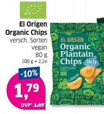 Budni El Origen Organic Chips Angebot