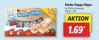 Lidl Kinder Happy Hippo 103,5g Angebot