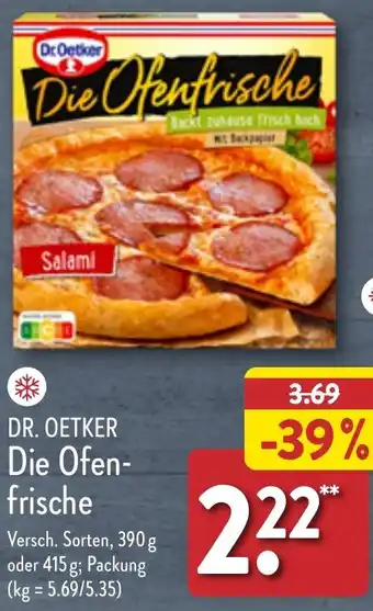 Aldi Nord DR. OETKER Die Ofenfrische 390 g oder 415 g Angebot