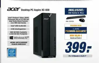 Expert Bening Acer Desktop Pc Aspire Angebot