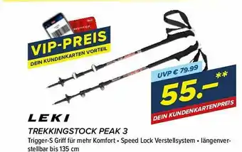 Hervis Leki Trekkingstock Peak 3 Angebot