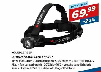 Hervis Ledlenser Stirnlampe H7r Core Angebot