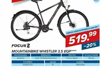 Hervis Focus Mountainbike Whistler 3.5 Eqp Angebot