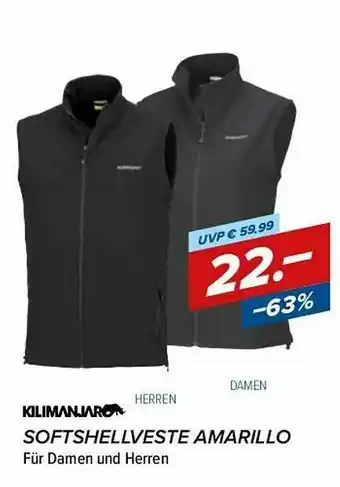 Hervis Kilimanjaro Softshellveste Amarillo Angebot