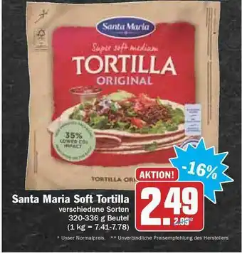 Hit Santa Maria Soft Tortilla Angebot