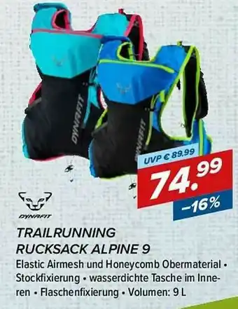 Hervis Trailrunning Rucksack Alpine 9 Angebot