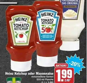 Hit Heinz Ketchup Oder Mayonnaise Angebot