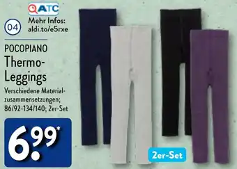 Aldi Nord POCOPIANO Thermo Leggings Angebot