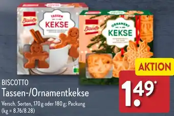 Aldi Nord BISCOTTO Tassen/Ornamentkekse 170 g oder 180 g Angebot