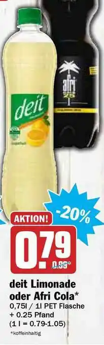 Hit Deit Limonade Oder Afri Cola Angebot