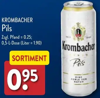 Aldi Nord KROMBACHER Pils 0,5 L Dose Angebot