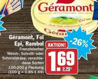 Hit Géramont, Fol Epi, Rambol Angebot