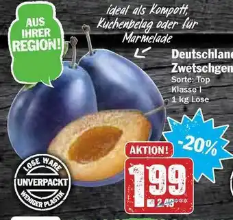 Hit Deutachland Zwetschgen Angebot