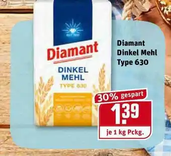 REWE Kaufpark Diamant Dinkel Mehl Type 630 Angebot