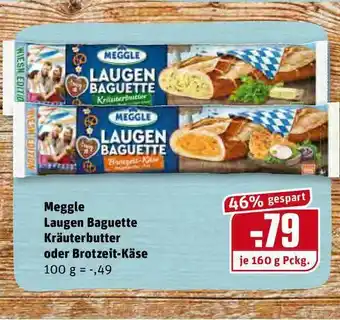 REWE Kaufpark Meggle Laugen Baguette Kräuterbutter Oder Brotzeit-käse Angebot